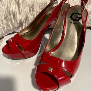 Guess platform red sling back. Buy 1 get 1 free